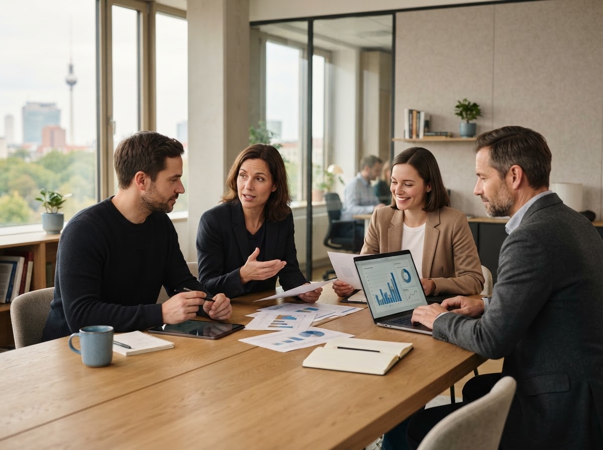 M1ntVurdek Team bei der Analyse von Portfoliodaten